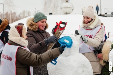 Студенты и сотрудники Новосибирского ГАУ приняли участие в конкурсе снежных фигур